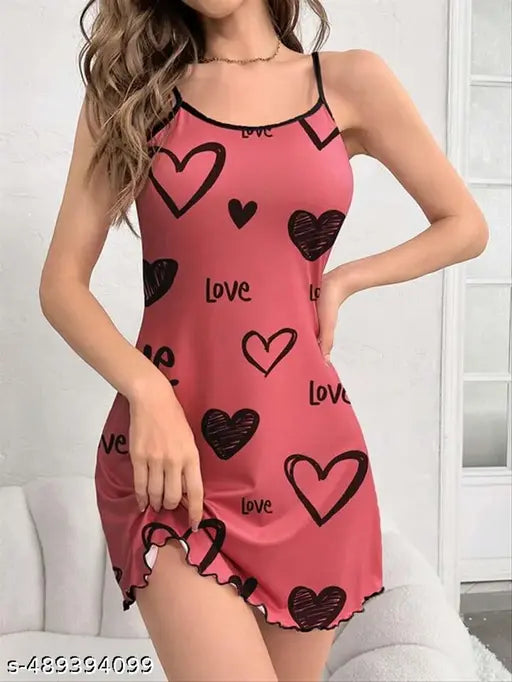 Womens Pink Sexy Babydoll Skirt