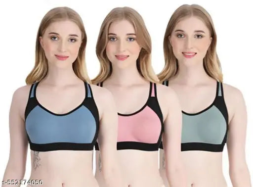 Sports  Exercise gym Running Bra Non Padded -3