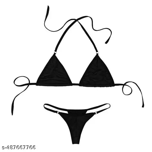 Cotton Polyester G-String Bra Panty
