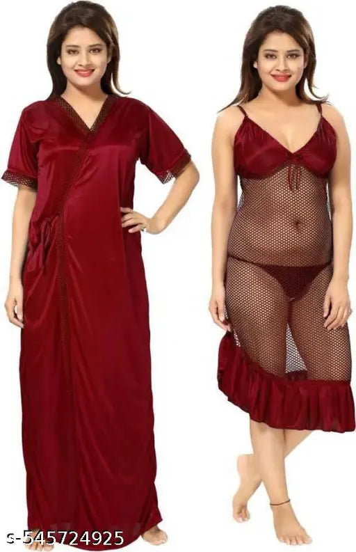Nightdress With Robe Set
