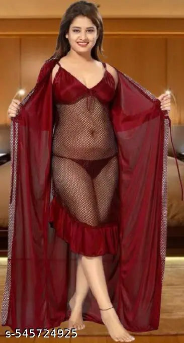 Nightdress With Robe Set