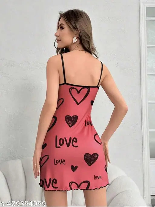 Womens Pink Sexy Babydoll Skirt