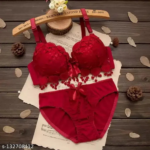 Heavy Double "Padded" Push Up Bra Panty Set