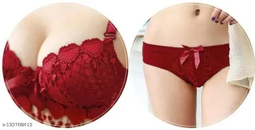 Heavy Double "Padded" Push Up Bra Panty Set