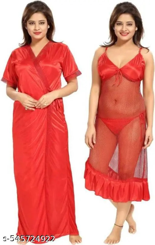 Nightdress With Robe Set