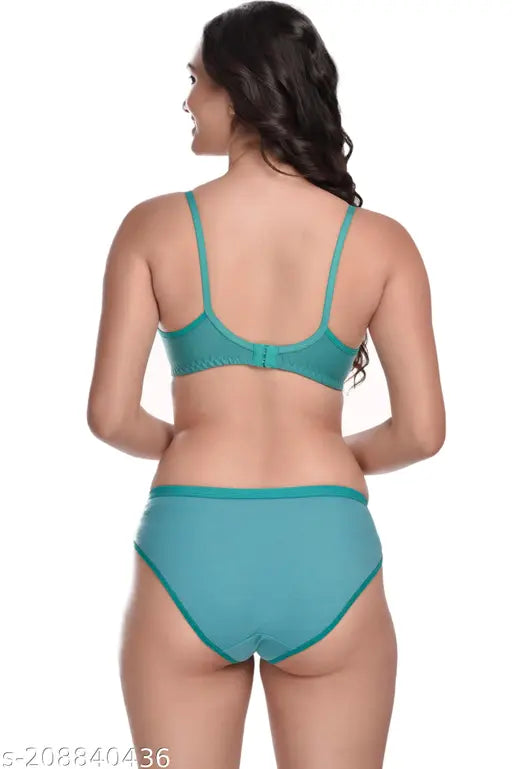 Women Solid Lingerie Sets Pack of 2