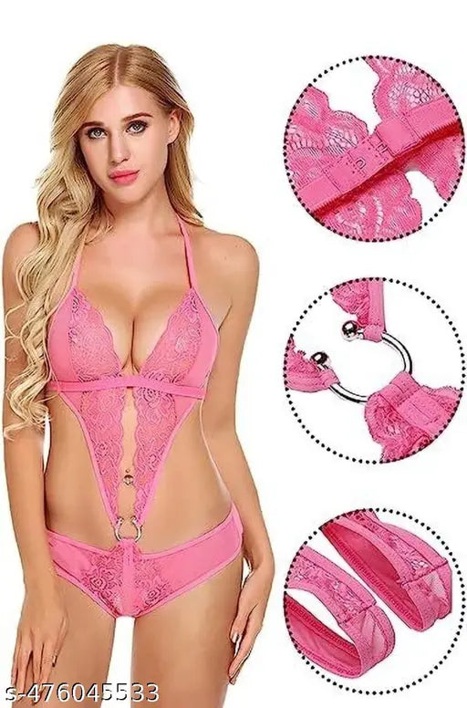 Women Babydoll Nightwear Lingerie with Panty