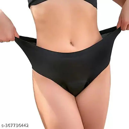 Women Panties Seamless Panties Silk Mid Waist Pack Of 6