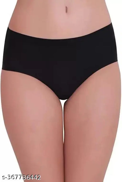 Women Panties Seamless Panties Silk Mid Waist Pack Of 6