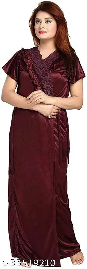 Ovida Women Nighty Pack Of 2 Set